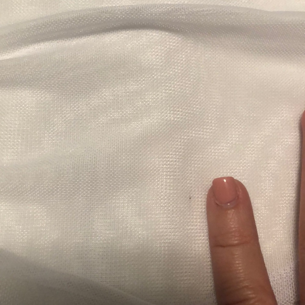 Off-Shoulder Ruched White Midi Dress - Picture 4 of 8